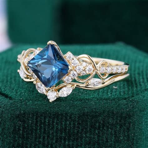 Wedding Ring Set Topaz