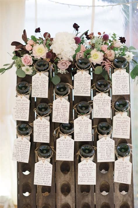 Wedding Seating Chart Bottles