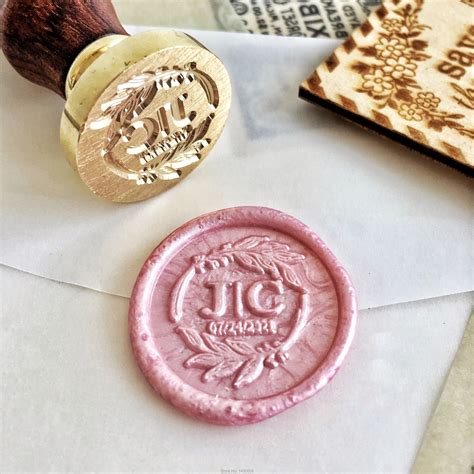 Custom Self Inking Rubber Stamp Wedding Invitation Stamp Etsy