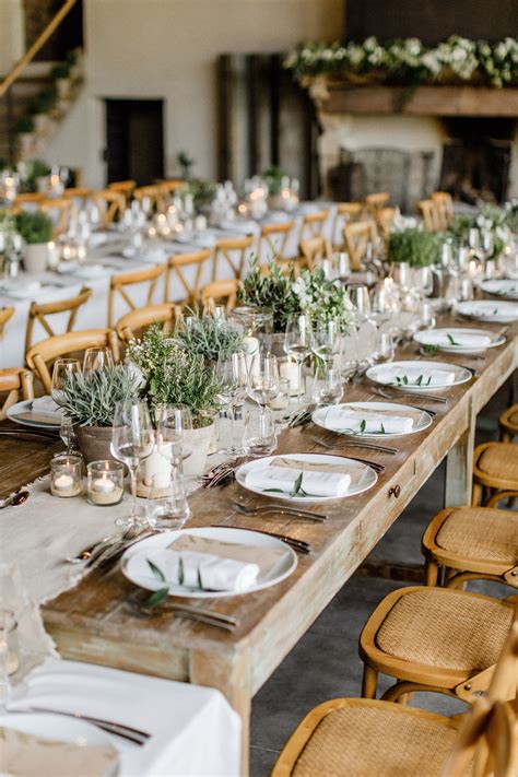 Wedding Table Settings Rustic