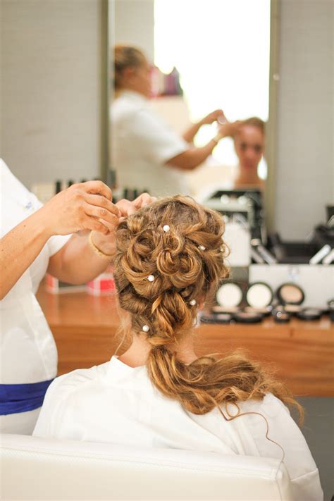 Stunning Wedding Up Do Hair Salon For Bridesmaids