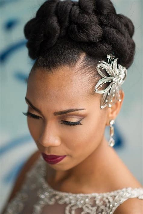  79 Stylish And Chic Wedding Updo Styles Black Hair For New Style
