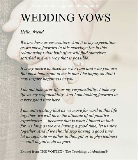 wedding vows for ministers