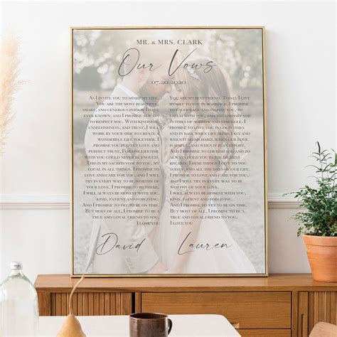 28+ Wedding Vows Framed