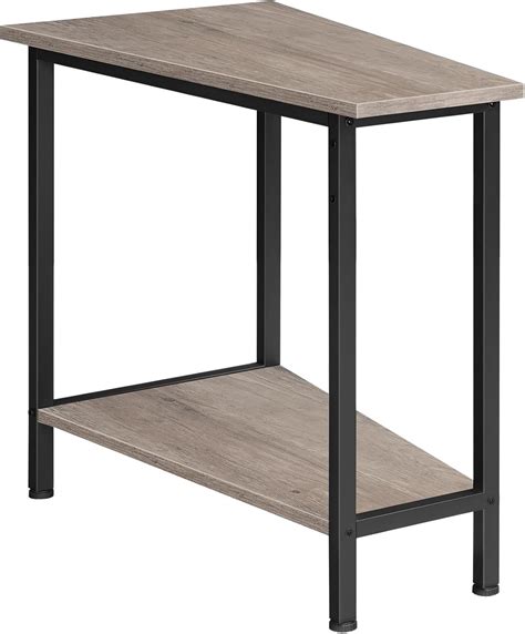 Wedge Side Table With Storage