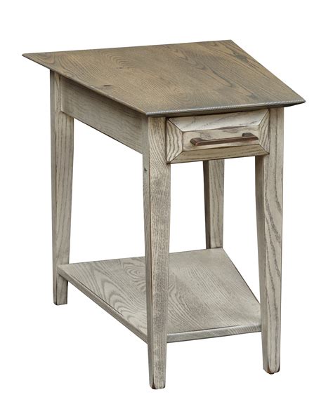 Wedge Table With Drawer