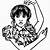 wednesday addams dance coloring page