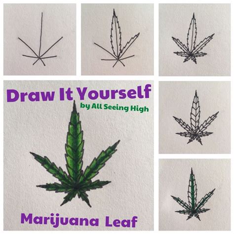 Pot Leaf Drawing Step By Step Free download on ClipArtMag