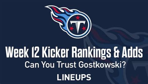 week 12 kicker rankings