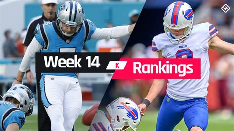 week 14 fantasy kicker rankings