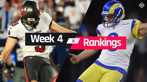 week 4 fantasy kicker rankings