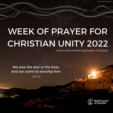 week of prayer for church unity 2022