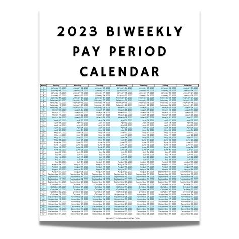 weekly payroll schedule 2023