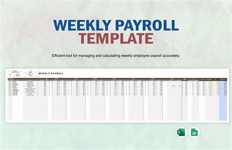 Weekly Payroll Template