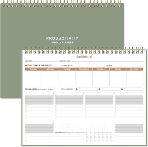 weekly productivity planner