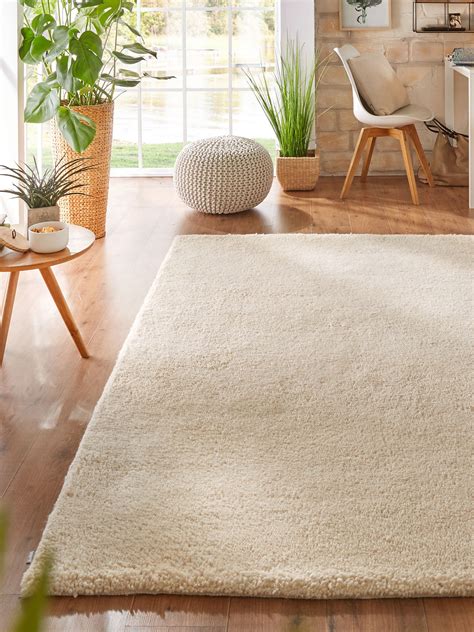Hochflor Shaggy Teppich Kuschelig Weicher Langflor Moderne Uni Farben