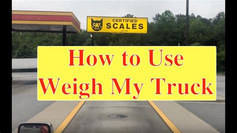 Weigh My Truck CAT Scale