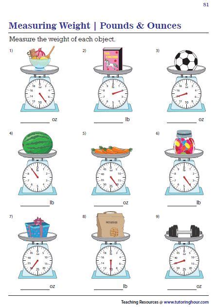 Weighing Scale Activities