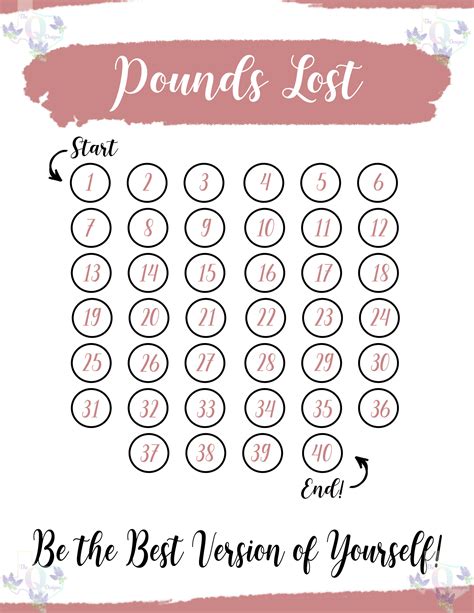 Free Printable 20100 Pound Weight Loss Trackers Meal Planning Mommies