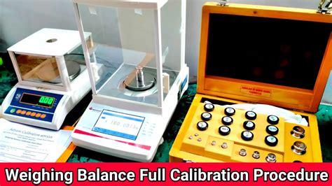 Weight Balance Calibration Procedure