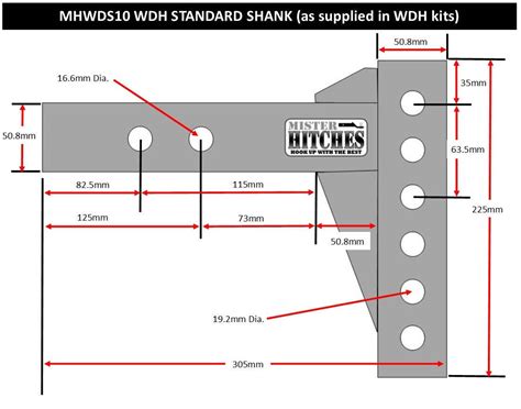 Weight Distribution Drop Shank
