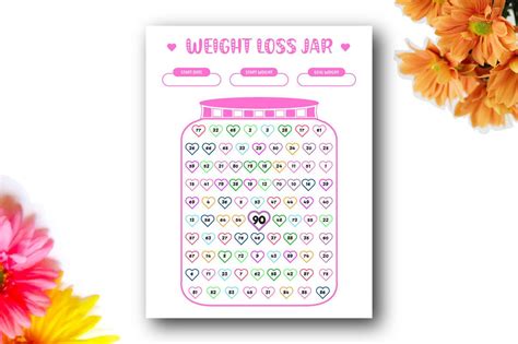 Weight Loss Printable Jar