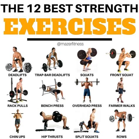 weight training exercises examples