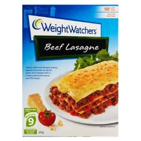 weight watchers frozen lasagna