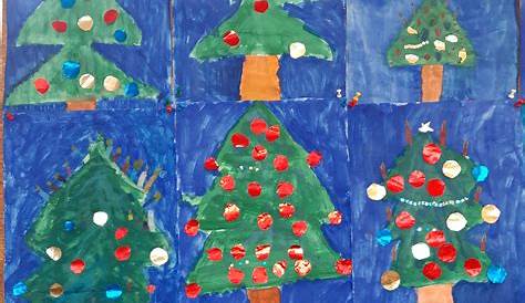 Winterlandschaft Klasse 1-3 | Weihnachten kunst grundschule