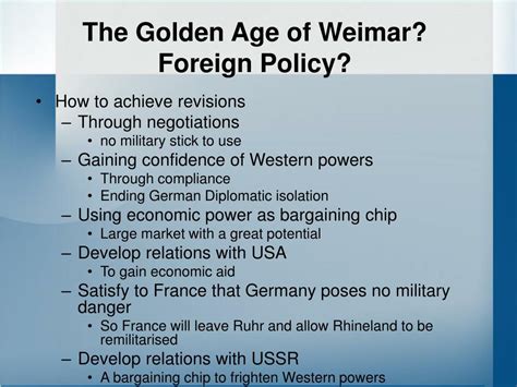 Weimar Germany Foreign Policy