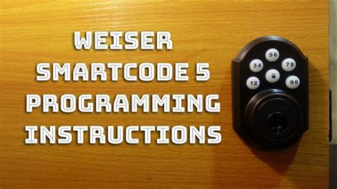 weiser smartcode 5 master code