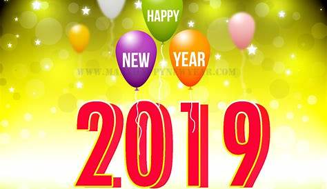 2019 happy new year celebration confetti