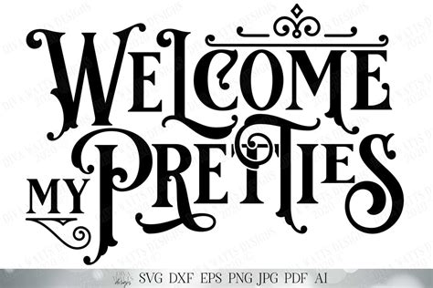 My Pretties Halloween SVG Witch SVG Wreath SVG dxf and