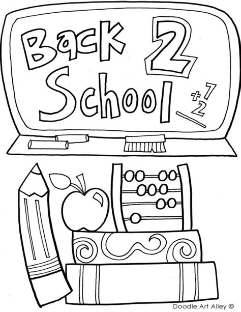 Welcome Back To School Coloring Pages Free