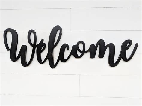 welcome sign cut out