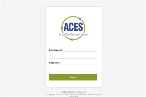 welcome to aces charting login