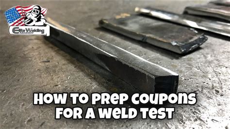 weld test coupons for testing