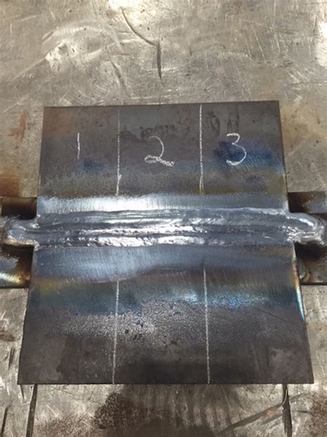 welding certification test plates