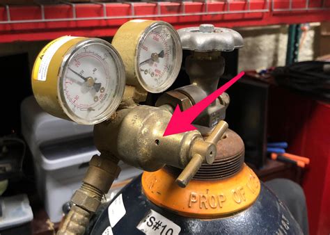 Welding Gas Regulator Leaking