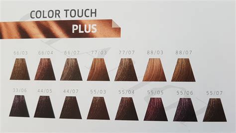 wella color touch plus chart