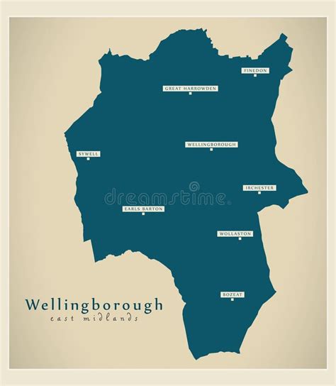 wellingborough uk parliament constituency map