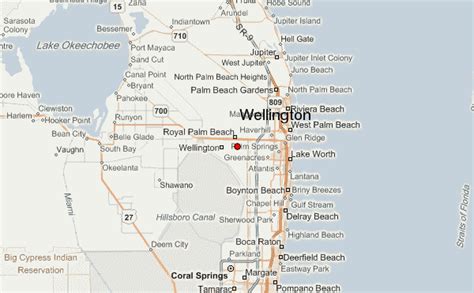 Wellington Florida Street Map 1275812