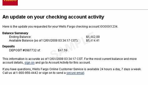 Wells Fargo Bank Letterhead For Us Consulate - Bank Account