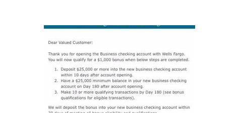 Wells Fargo Check Template