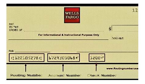 Wells Fargo Check Image Statement