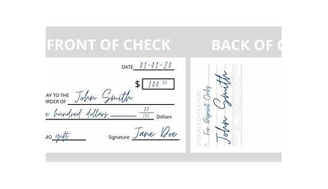 How to Endorse a Check | Check City Blog