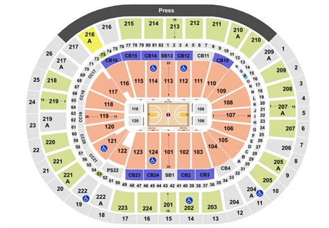 Wells Fargo Center Seating Chart With Rows And Seat Numbers Bruin Blog