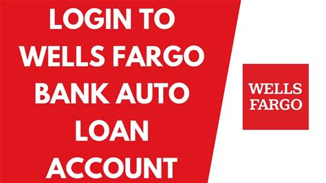 wells fargo online login auto loan