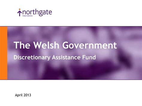welsh government assistance fund