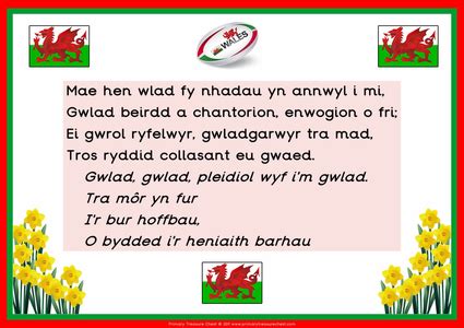 welsh national anthem with lyrics